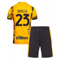 Camisa de time de futebol Inter Milan Nicolo Barella #23 Replicas 3º Equipamento Infantil 2024-25 Manga Curta (+ Calças curtas)